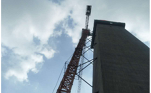 成都邓双环保发电厂项目烟囱工程砼主体结构顺利封顶